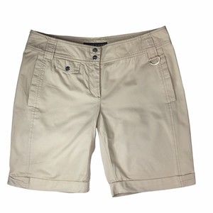 RALPH LAUREN Black Label Women's Shorts Khaki Size 6 Slice pockets